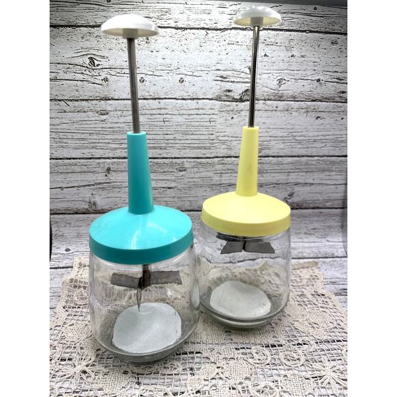 Food Choppers by Federal Housewares Vintage Glass and Plastic Retro Kitchen - Picture 1 of 9